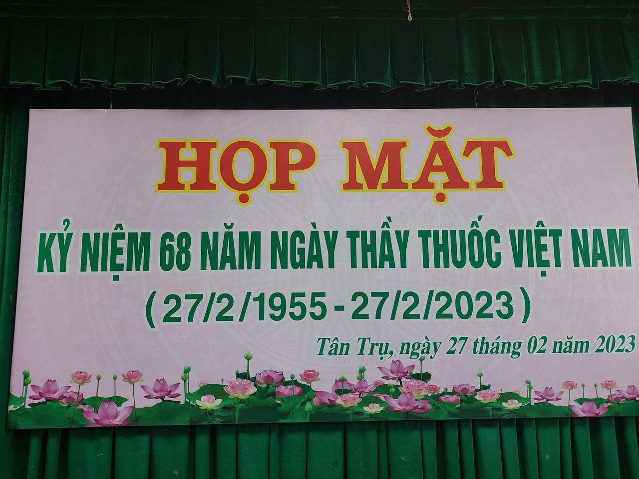 Y TẾ TÂN TRỤ HỌP MẶT KỶ NIỆM 68 NĂM NGÀY THẦY THUỐC VIỆT NAM 27/02/2023